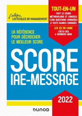 Couverture du produit · Score IAE-Message - 2022 - Tout-en-un: Tout-en-un (2022)