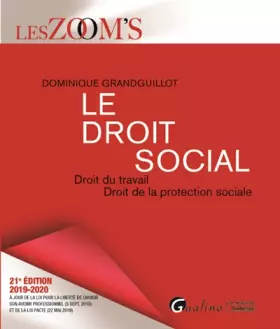Couverture du produit · Le droit social: Droit du travail - Droit de la protection sociale (2019-2020)