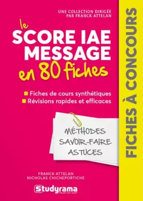 Couverture du produit · Score IAE message en 80 fiches