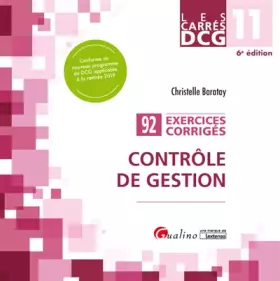 Couverture du produit · DCG 11 - Exercices corrigés - Contrôle de gestion: 90 exercices corrigés pour réviser et s'entraîner (2019-2020)