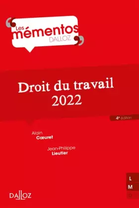 Couverture du produit · Droit du travail 2022 4ed
