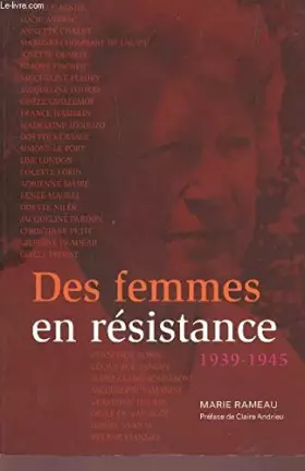 Couverture du produit · Des femmes en résistance, 1939-1945.