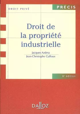 Couverture du produit · Droit de la propriété industrielle