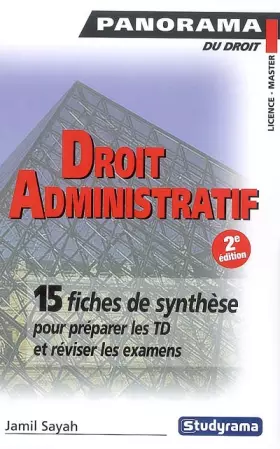 Couverture du produit · Droit administratif