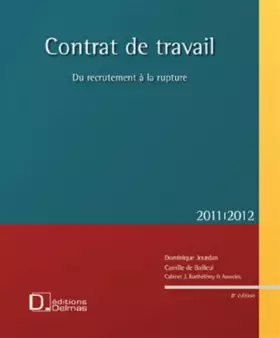 Couverture du produit · Contrat de travail : Du recrutement à la rupture (1Cédérom)
