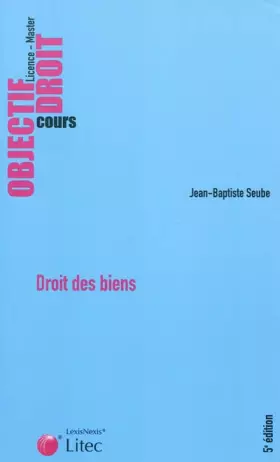 Couverture du produit · Droit des biens