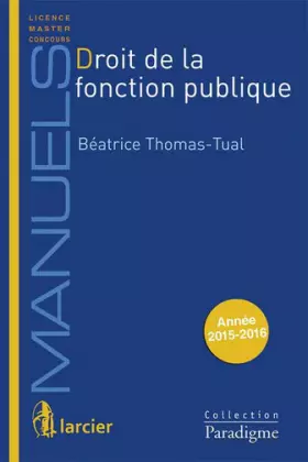 Couverture du produit · Droit de la fonction publique