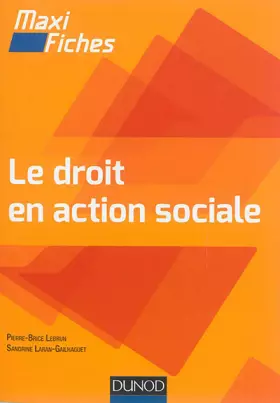 Couverture du produit · Maxi-fiches - Le droit en action sociale
