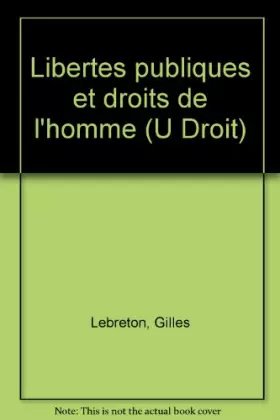 Couverture du produit · LIBERTES PUBLIQUES ET DROITS DE L'HOMME. 3ème édition 1997