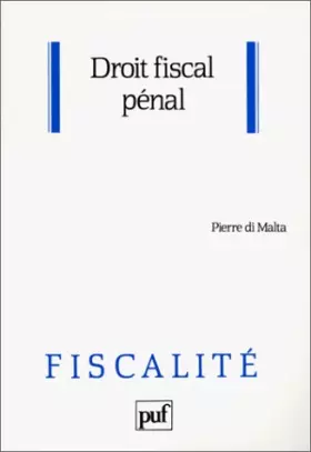 Couverture du produit · Droit fiscal pénal