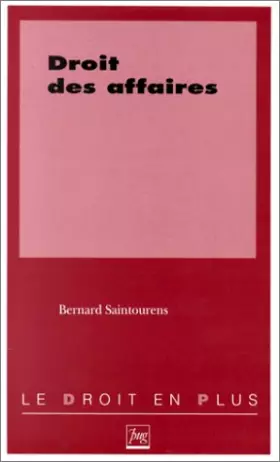 Couverture du produit · Droit des affaires