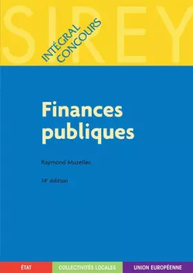 Couverture du produit · Finances publiques