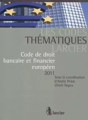 Couverture du produit · Code thématique - droit bancaire europeen
