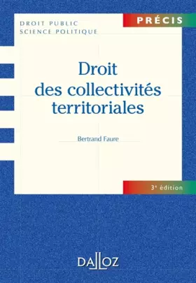 Couverture du produit · Droit des collectivités territoriales - 3e éd.