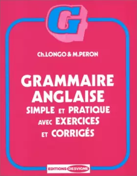 Couverture du produit · GRAMMAIRE ANGLAISE. Simple et pratique avec exercices et corrigés
