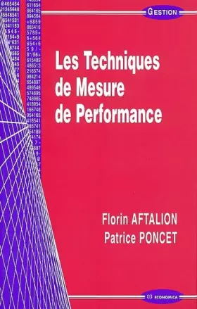 Couverture du produit · Les Techniques de mesure de performance