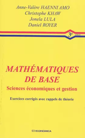 Couverture du produit · Mathématiques de base sciences économiques et gestion