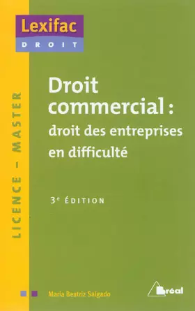 Couverture du produit · Droit commercial : droit des entreprises en difficulté