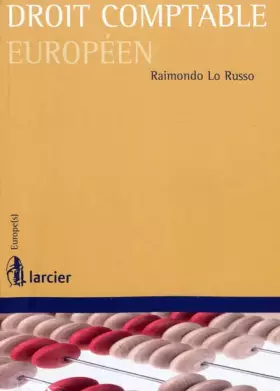 Couverture du produit · Droit comptable européen