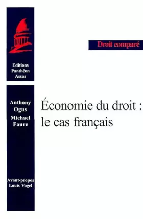 Couverture du produit · Economie du droit : Le cas français