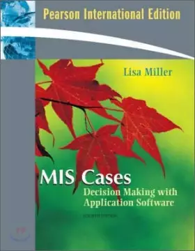 Couverture du produit · MIS Cases: Decision Making wih Application Software: International Edition