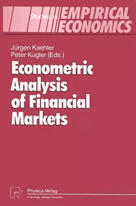 Couverture du produit · Econometric Analysis of Financial Markets (Studies in Empirical Economics)
