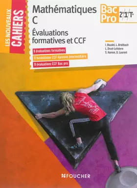 Couverture du produit · Nouveaux Cahiers Mathématiques Evaluations formatives et CCF -2de-1re-Tle BAC PRO TERTIAIRES