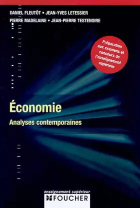Couverture du produit · Economie : Analyses contemporaines