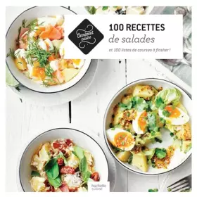Couverture du produit · 100 recettes de salades: et 100 listes de courses à flasher !