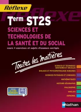 Couverture du produit · Toutes les matières Sciences et technologies de la santé et du social - Terminale ST2S