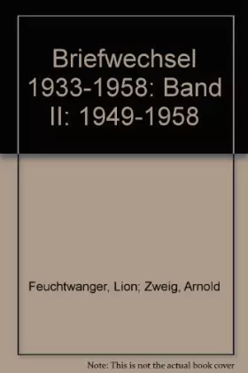 Couverture du produit · Briefwechsel 1933-1958