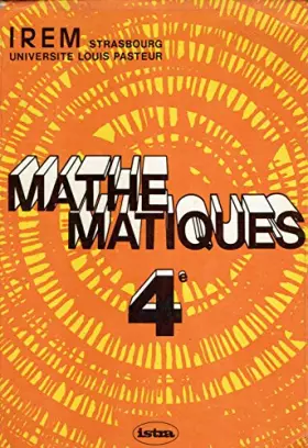 Couverture du produit · Mathematiques, classe de 4e