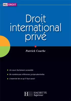 Couverture du produit · Droit international privé