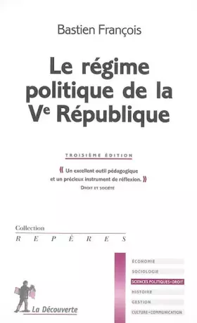 Couverture du produit · Le régime politique de la Ve République