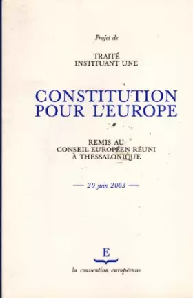 Couverture du produit · Projet de Traité instituant une Constitution pour l'Europe.: Vol 2