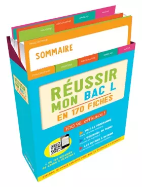 Couverture du produit · Boîte à fiches Réussir mon bac L 2019