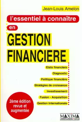 Couverture du produit · L'Essentiel à connaître en gestion financière