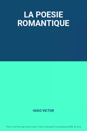 Couverture du produit · LA POESIE ROMANTIQUE