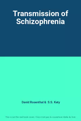 Couverture du produit · Transmission of Schizophrenia