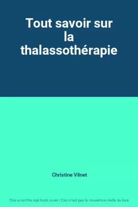 Couverture du produit · Tout savoir sur la thalassothérapie
