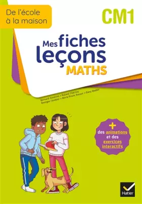 Couverture du produit · De l'école à la maison - Maths CM1 Ed. 2022 - Mes fiches Leçons de Maths + exercices numériques