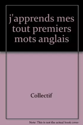 Couverture du produit · J'apprends mes tout premiers mots anglais