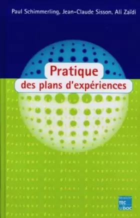 Couverture du produit · Pratique des plans d'expériences