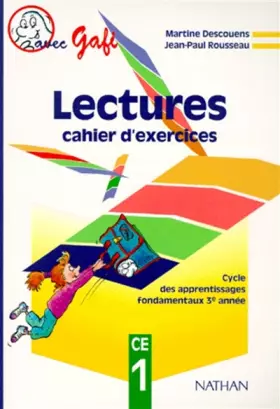Couverture du produit · Lectures : cahier d'exercices CE1