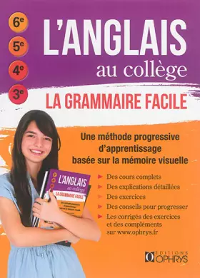 Couverture du produit · L'anglais au collège, la grammaire facile