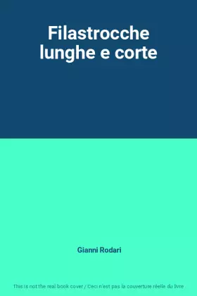 Couverture du produit · Filastrocche lunghe e corte