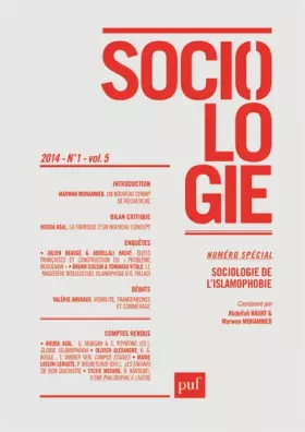 Couverture du produit · Sociologie 2014, n° 1: Sociologie de l'islamophobie