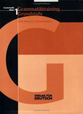Couverture du produit · Grammatik Training Grundstufe