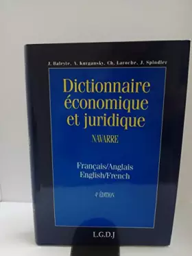 Couverture du produit · Dictionnaire économique et juridique (Français/Anglais)