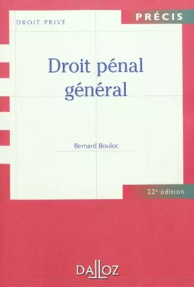 Couverture du produit · Droit pénal général - 22e éd.: Précis